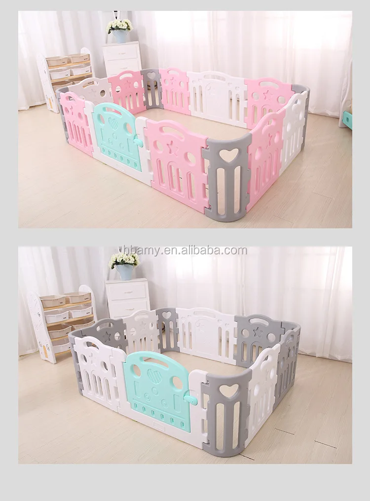 2018 Colorful Safety Plastic Baby Fence/baby Play Fence Buy Children