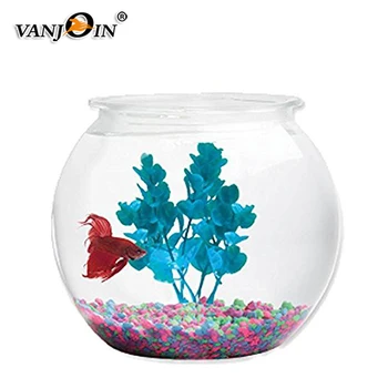 Wide Mouth Plastic Fish Tank Bowl Vase Aquarium Plant Pot Fish