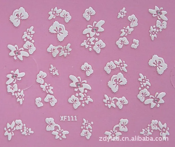 flower design Water Transfer Nails Art Sticker decals lady women manicure tools Nail Wraps Decals wholesale