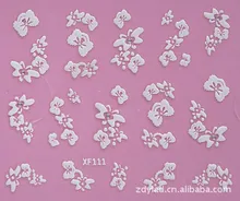 flower design Water Transfer Nails Art Sticker decals lady women manicure tools Nail Wraps Decals wholesale
