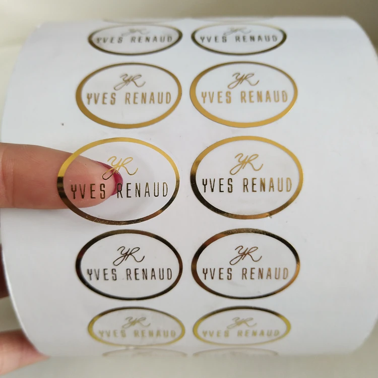 Custom Adhesive Logo Printed Transparent Clear PVC Sticker For Sale