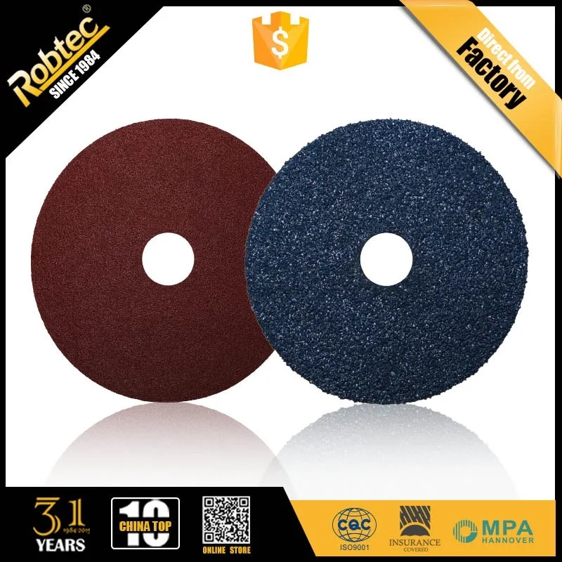Robtec 5 Inch Low Price Fiber Disc Abrasive Cutter For Metal,Inox Fiber