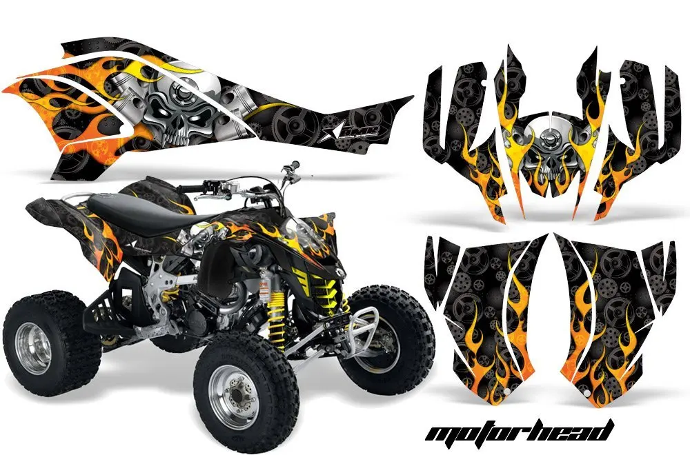 AMR Racing Graphics Can-Am DS-450 2008-2016 ATV Vinyl Wrap Kit - Motorhead ...