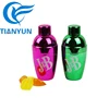 Hot Selling Colorful 8OZ Plastic Mini Electroplate Cocktail Shaker for Bar /Coffee