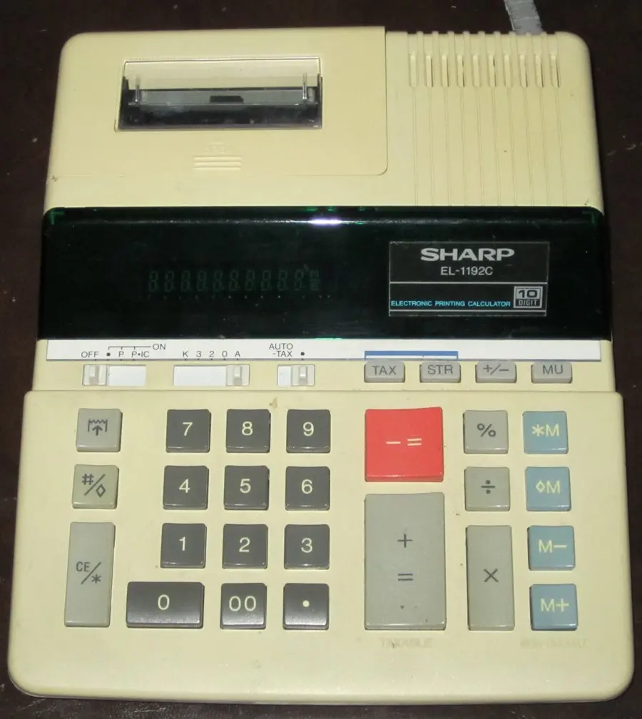 Sharp Electronic Printing Calculator EL-1192C