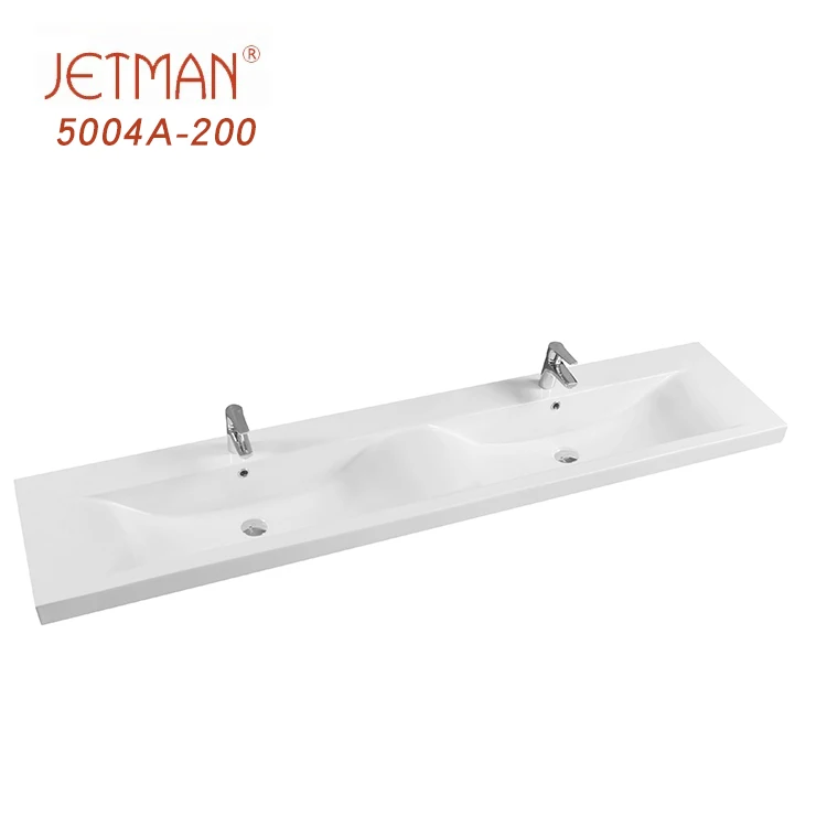 JM5004A-200 2010*460*180 Classic bathroom double wash basin designs for dining room