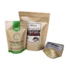 Free samples available manufacturer kraft paper bag zip lock packaging for coffee beans and snacks