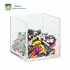 2018 Customized and multifunctional high polish clear acrylic storage box or Display Case 12 Inch Cube for example