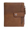 RFID short multiple card slots card wallet for boys current leather business wallet