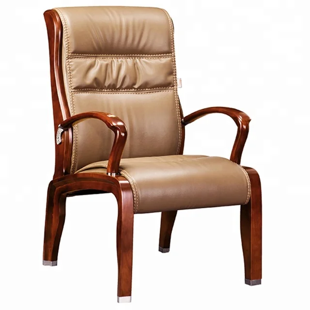 Office Furniture Pu Leather Meeting Room Chair Wooden ...