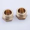 custom machining male hex head copper threaded bushing