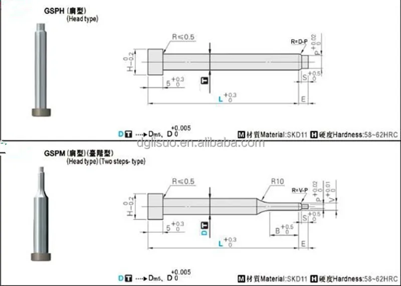Precision Shoulder Punch Pin Press Die Component Hss Punches Buy Hss