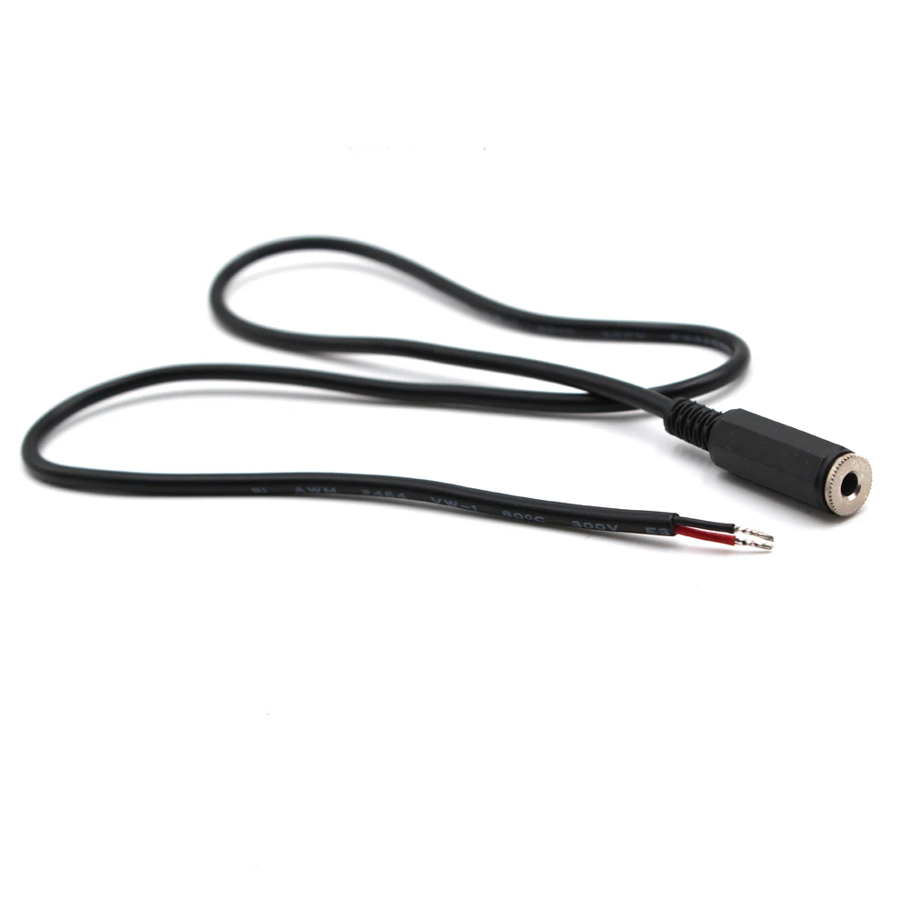Auxiliary Audio Cable 3.5mm Stereo Jack Male To Bare Wire Stereo Jack
