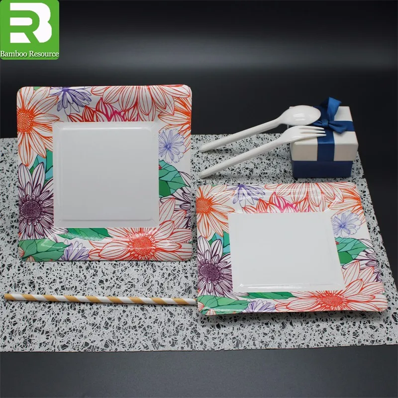 Disposable Custom Printed Round Kraft Paper Plates Buy Kraft Paper