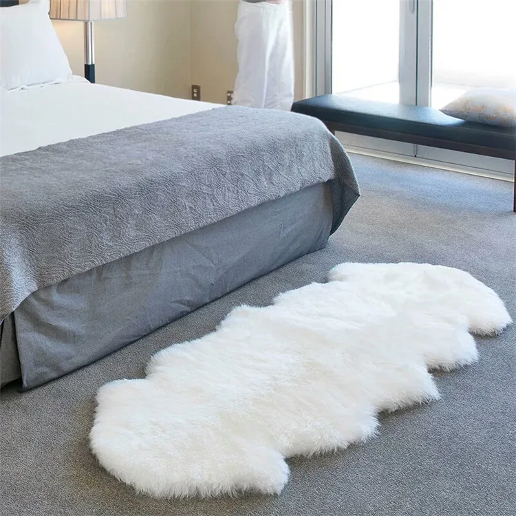 High Quality Wholesale Fluffy Cute Real Raw Goat Hair Shag Rug Modern Design Wool Carpet Buy Raw Goat Hair Rug Raw Sheep Lamb Skin Rug Modern Design