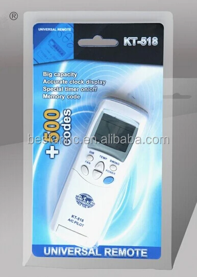 Universal Remote Control For Air Condition With Big Lcd Display Kt ...