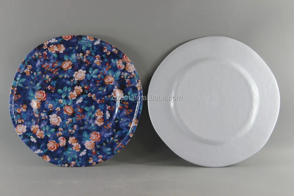 8 Inch Plastic Round Dish 100% Melamine Or 30% Melamine