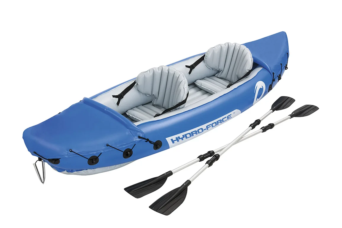 Bestway 65077 Half Transparent Fishing Kayak Inflatable Fishing Canoe