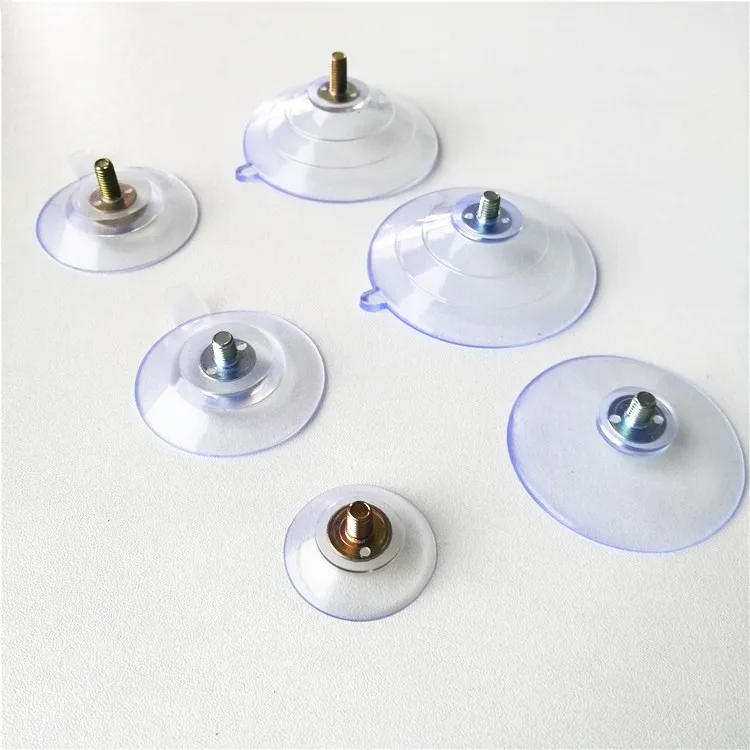 Transparent Plastic Rubber Suction Cups With Screw For Various Sizes ...