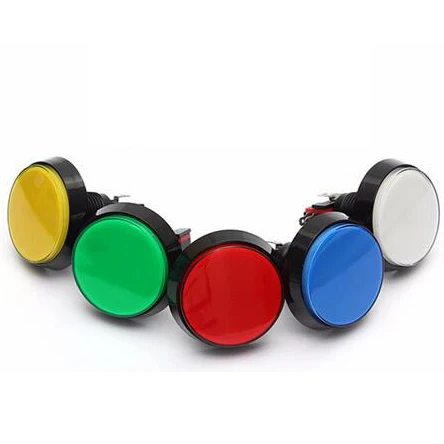 60mm LED Light Big Round Arcade Video Game Player Push Button Switch Lamp Pp