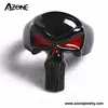 Men's stainless steel red eye black skull ring