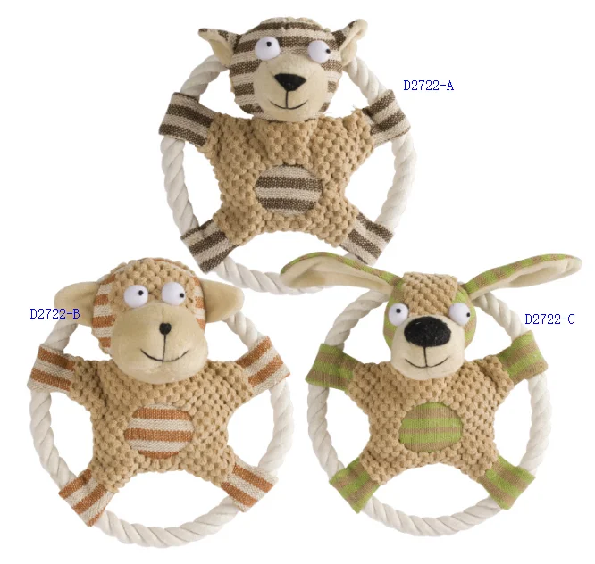 plush rope dog toys