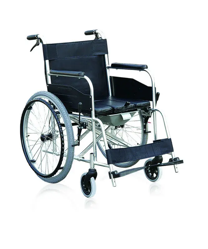 
Steel comfortable commode wheelchair with CE 