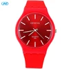 Wholesale Fashion Ultra-thin Gift Silicone Watch Hot Sale Women Geneva Jelly Wristwatch Creative Students Wrist Watches