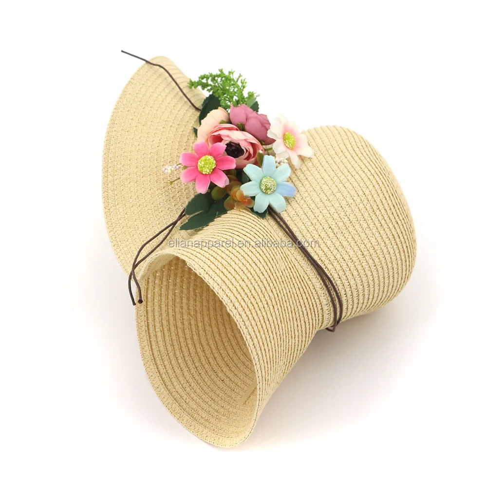Flower Accessrory Beach Vacation Ladies Straw Hat Buy Ladies Sun Hat