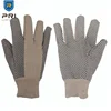 PRI Chore Men Light Work Cotton Canvas Safety Hand cheap work 12oz PVC Dotted Construction Gloves for Gardening Logical