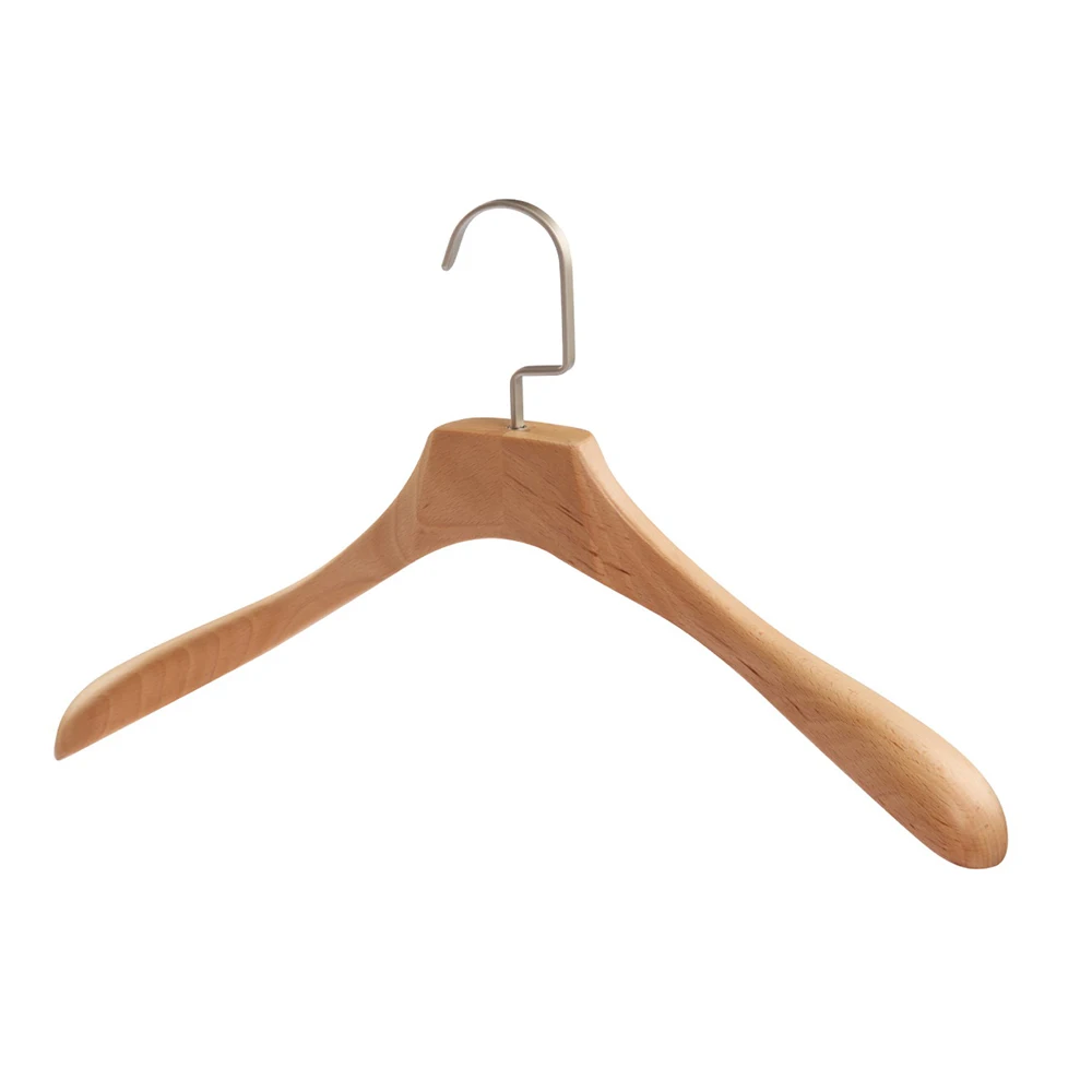 5X COAT JACKET TOP CLOTHES HANGERS WITH BAR EXTRA STRONG  35CM WIDE SHOULDERS 