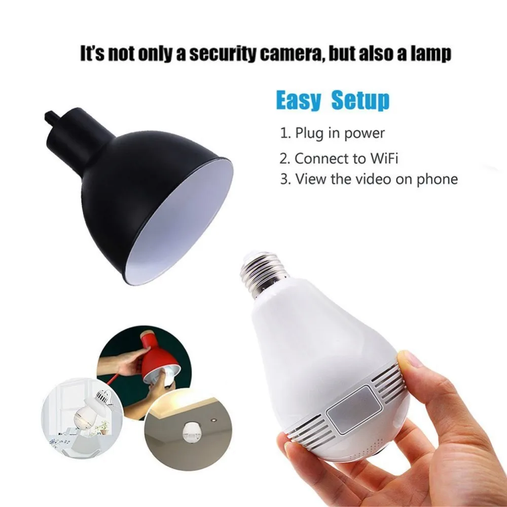 128gb Micro Sd Card Recording Smart 360 View Wifi Light Bulb Security