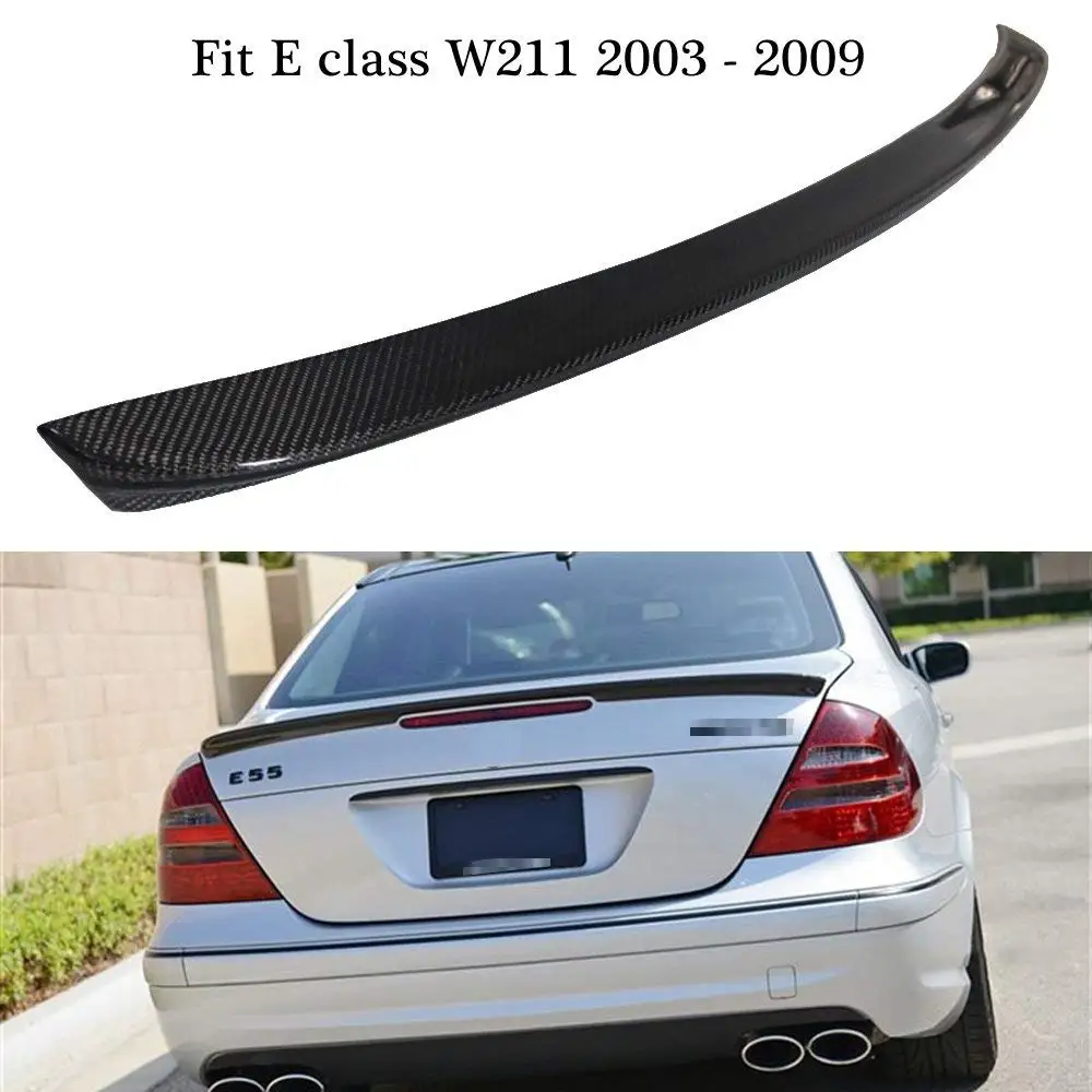 03-09 Benz E-Class W211 AMG Trunk Spoiler OEM Painted Flint Gray Metallic #368