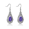 Onier New Arrival Personality brass Vintga Statement earrings retro style earrings with rhodium plating