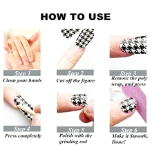 Snake Skin Print Nail Arts Sticker 14 pcs set Waterproof Nail Decal Art Sticker Gel Polish
