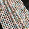 Natural Gemstone Beads Semi-precious Stone Morganite Round Loose Beads