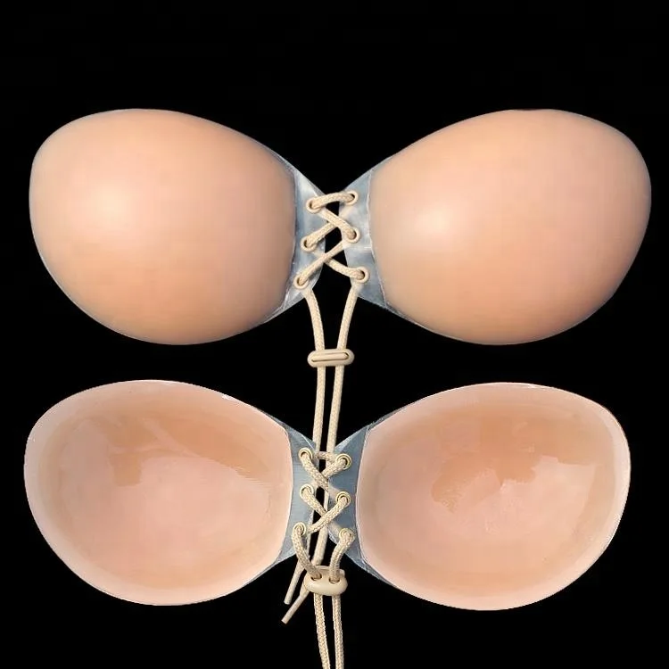 Top Grade Fashion Swimming Invisible Silicone Bra Glue Stick On