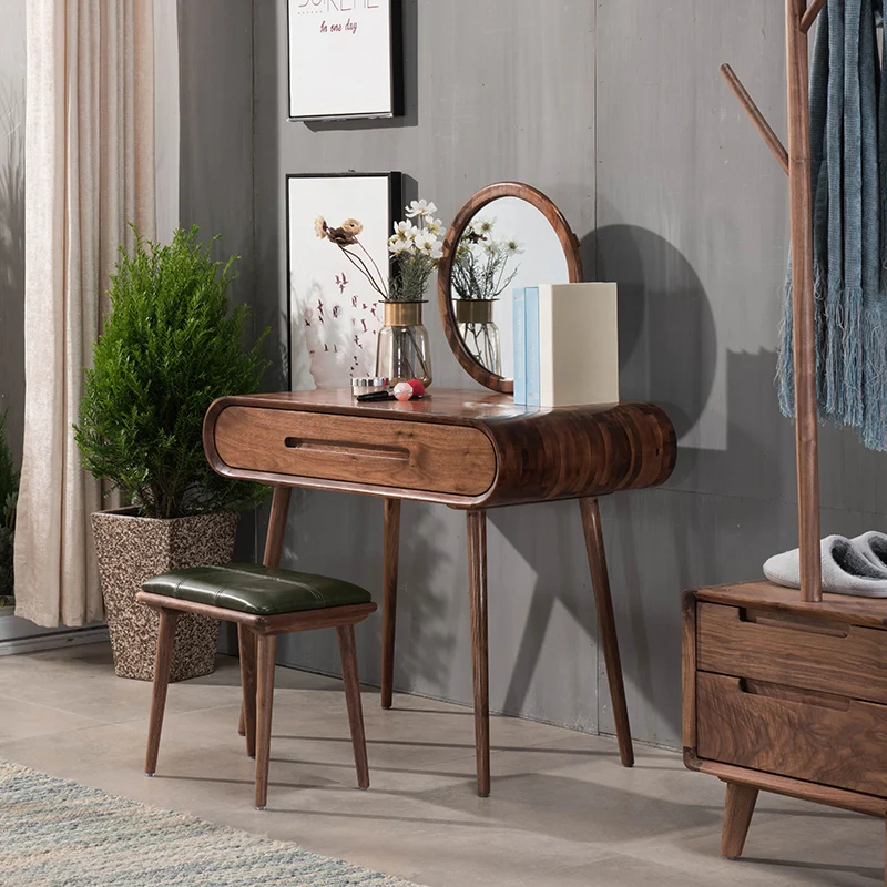 Luxury Wooden Beautiful Bedroom Make Up Table Dresser Modern