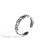K184 wholesale Girl style thai silver Twist braided adjustable rings for women