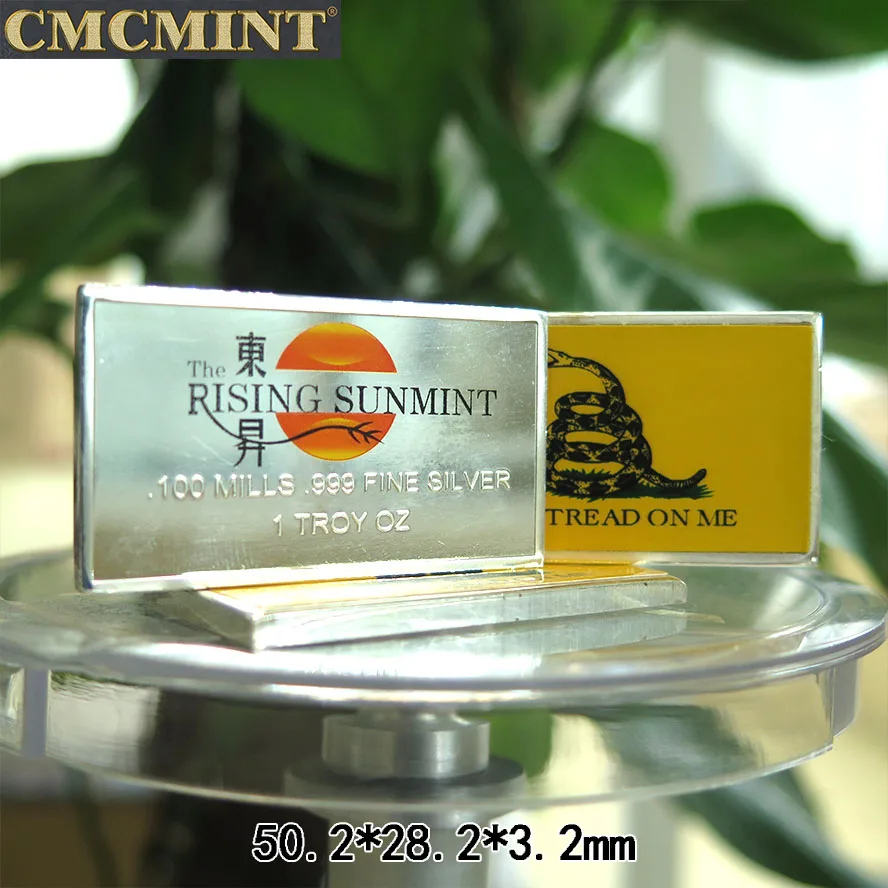 Md Bar Sample Free Sample Tungsten Gold Plated Bar Souvenir Coin Silver Bars 1 Oz Bullion
