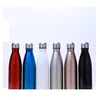 Stainless Steel Water Bottle Vacuum Flask Double Walled Insulated Thermos Cola Shape 17oz 500ml 750ml matte rose gold red black