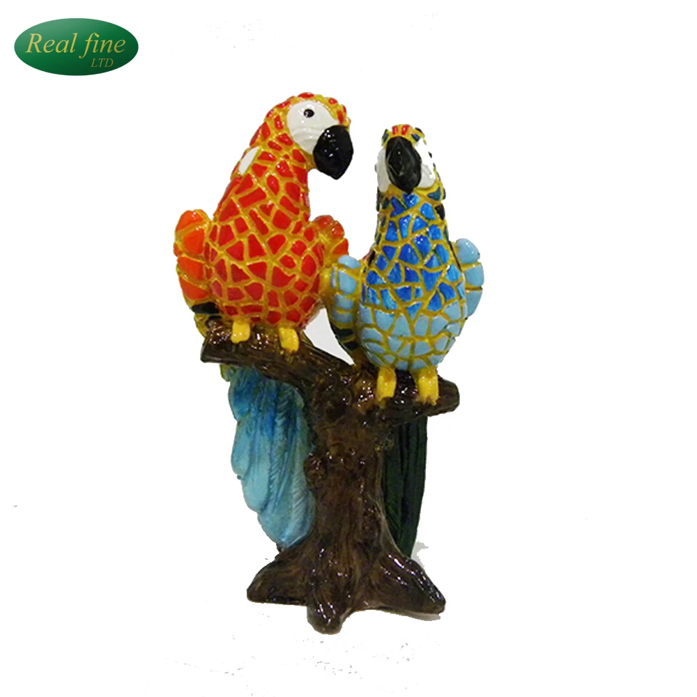 resin parrot figurines