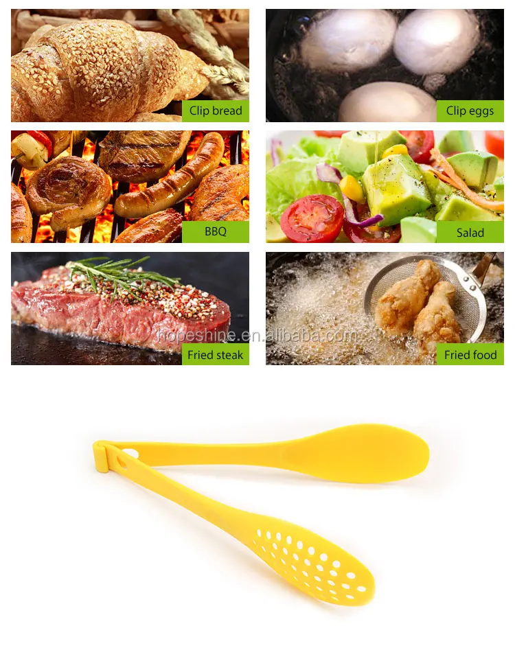 Separable Nylon Plastic Kitchen Food Tongs.jpg