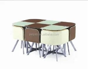 Modern Nested Dining Table With Chiar Furniture