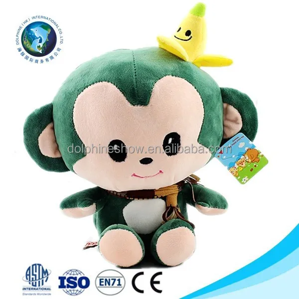monkey with banana toy