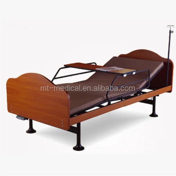 Factory produced luxury home care bed for hospital and personal family use with manual crank