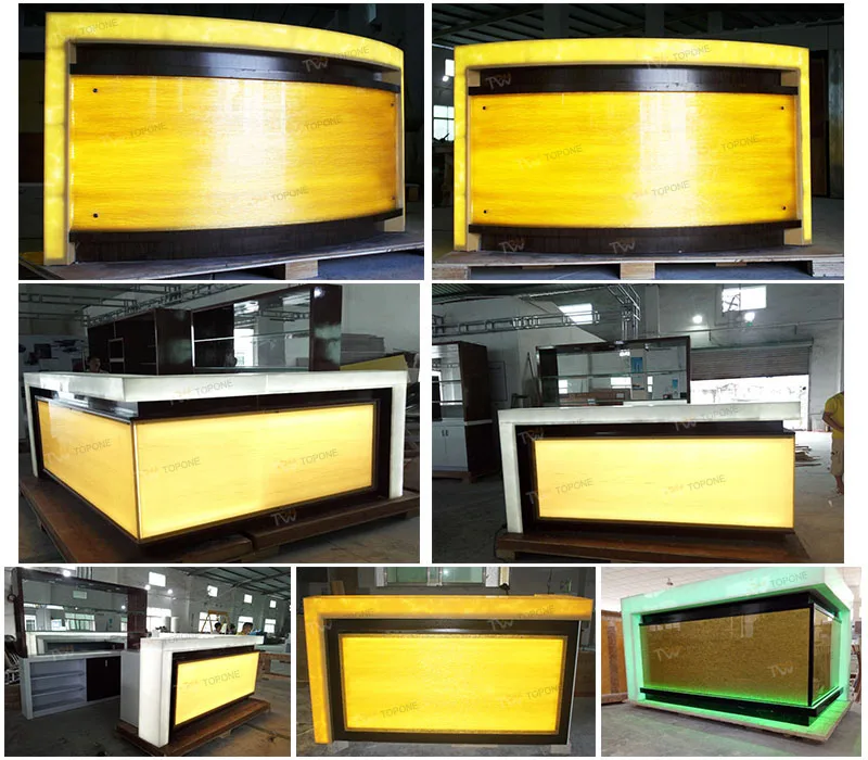 l shape bar counter
