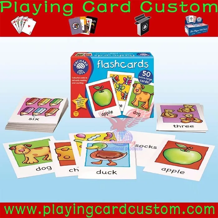 Custom Printed Children Educational Flash Cards With Pro Service - Buy ...