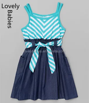 baby jeans frock design