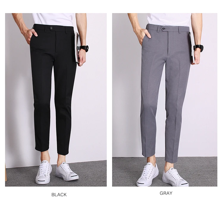 Men's Solid Color Stretch New Model Pants - Buy New Model Pants Product ...